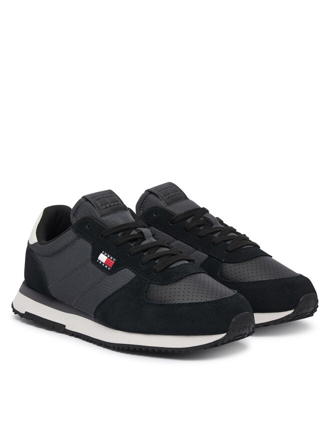 Tommy Jeans Sneakers Tommy Jeans Tj Runner Flag Mix EM0EM01774 Schwarz