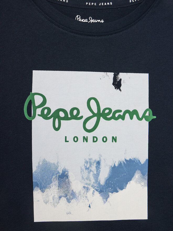 Pepe Jeans Pepe Jeans Póló Rafer PB503844 Sötétkék Regular Fit