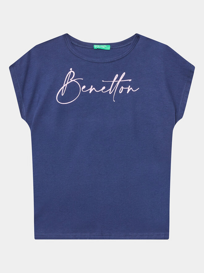 United Colors Of Benetton United Colors Of Benetton T-Shirt 3I1XC10C0 Dunkelblau Regular Fit