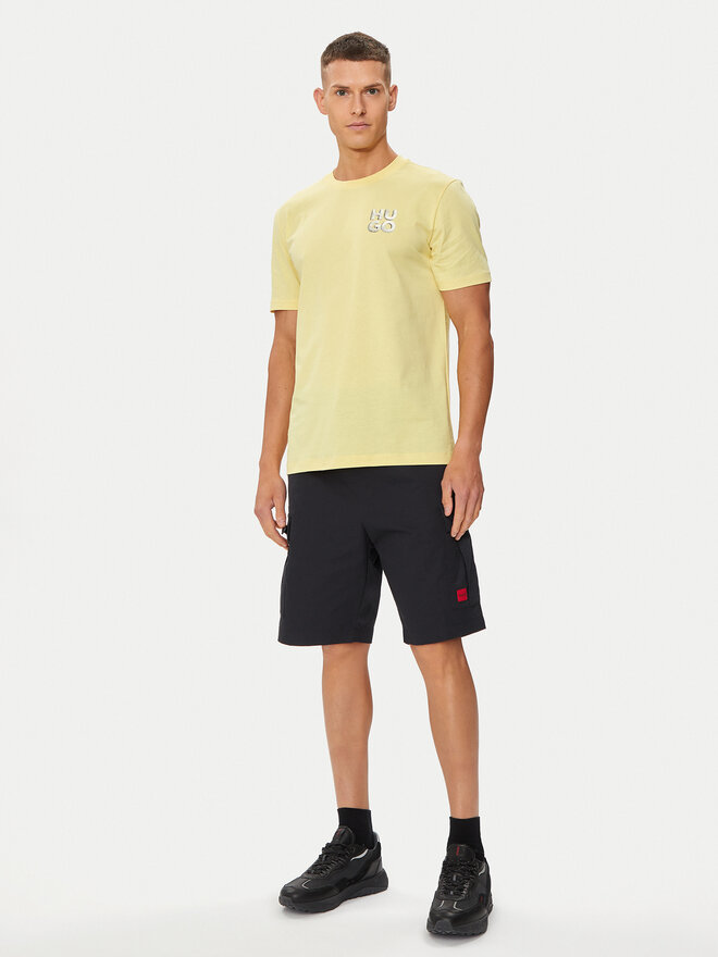 HUGO HUGO Camiseta Detzington241 50508944 Amarillo Regular Fit