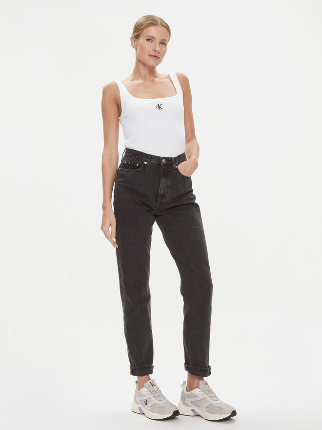 Calvin Klein Jeans Calvin Klein Jeans Top J20J223192 Weiß Relaxed Fit