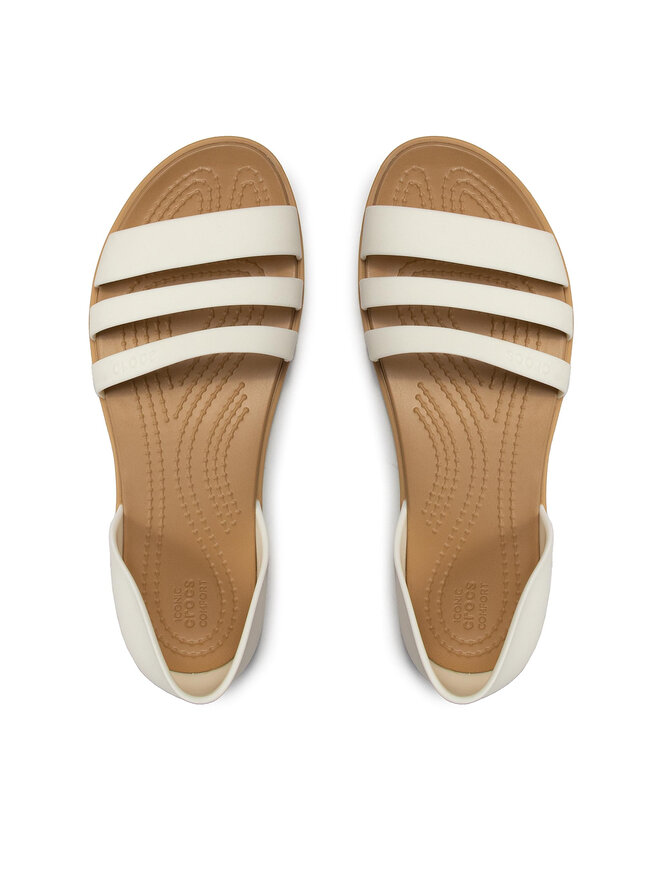 Crocs Sandalen Crocs Tulum Open Flat W 206109 Weiß