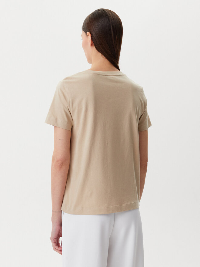 Gant Gant Marškinėliai Shield 4200750 Smėlio Regular Fit