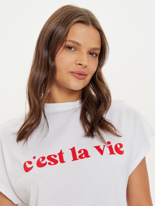 Noisy May Noisy May Camiseta 27030827 Blanco Oversize