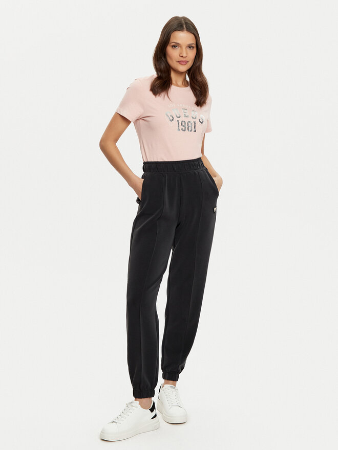 Guess Guess Marškinėliai V5RI06 I3Z14 Rožinė Regular Fit