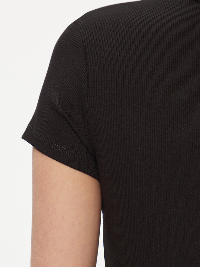 Tommy Jeans Tommy Jeans Póló Essential DW0DW17383 Fekete Slim Fit