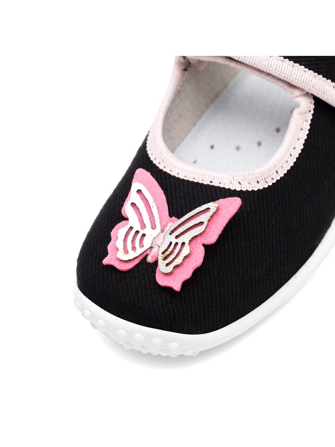Nelli Blu Тапочки Nelli Blu BALERINKI MOTYL III Чорний