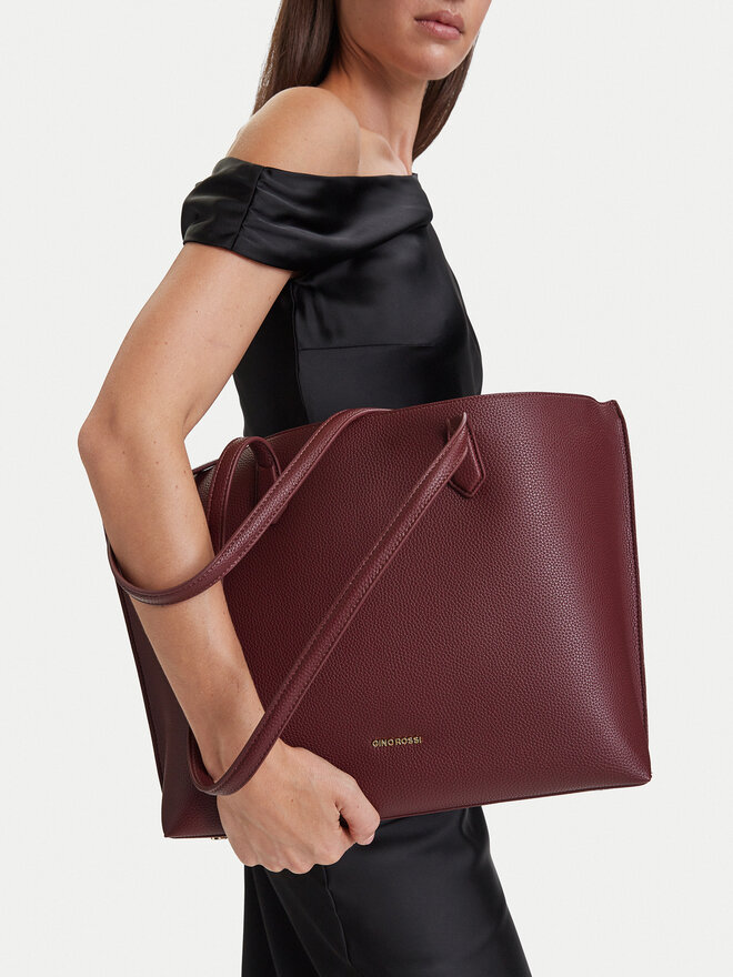 GINO ROSSI Handtasche GINO ROSSI C-LXGUILIA Dunkelrot