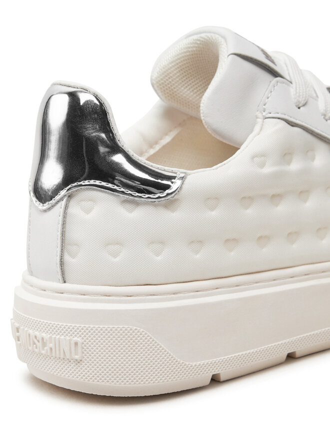 LOVE MOSCHINO Sneakersy LOVE MOSCHINO JA15134G1LIO410A Biały