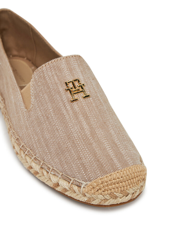 Tommy Hilfiger Espadryle Tommy Hilfiger Chambray Espadrille FW0FW08539 Beżowy