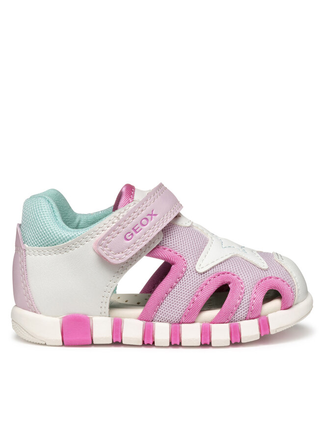 Geox Sandále Geox B Sandal Iupidoo B5517C 0BC14 C0563 Biela