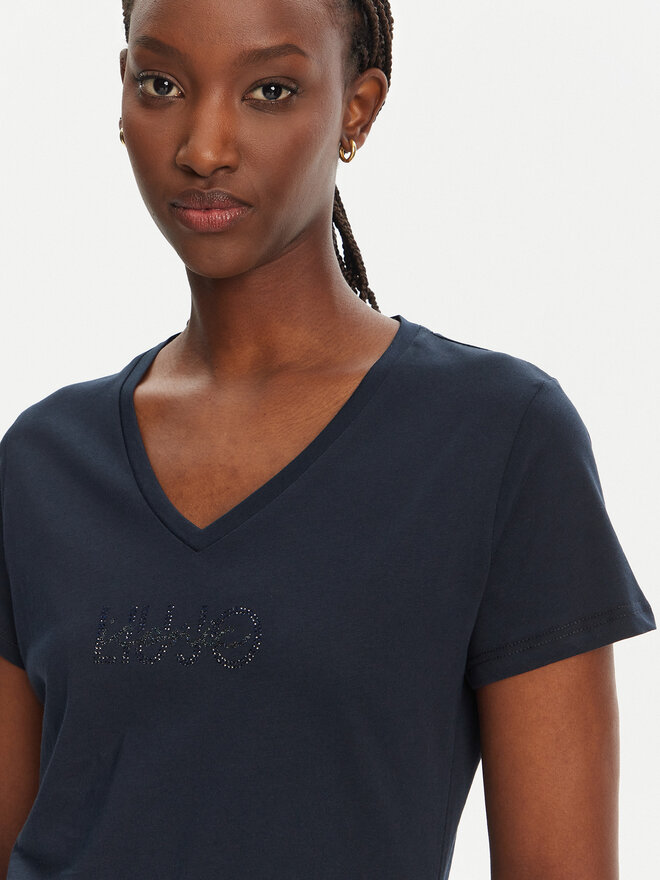 Liu Jo Sport Liu Jo Sport T-shirt TA5179 J6040 Tamnoplava Regular Fit