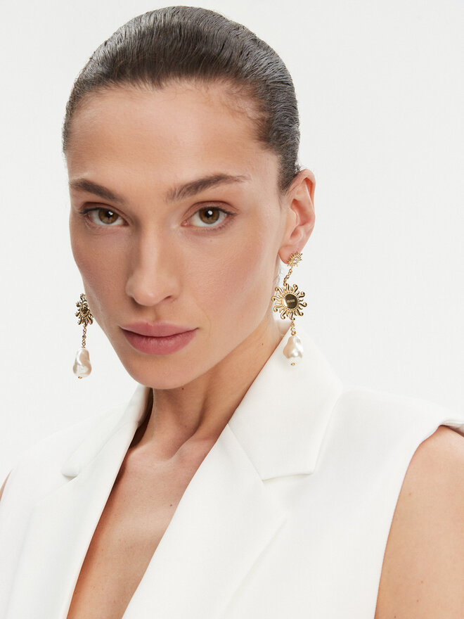 Guess Náušnice Guess JUBE05 087JW Zlatá