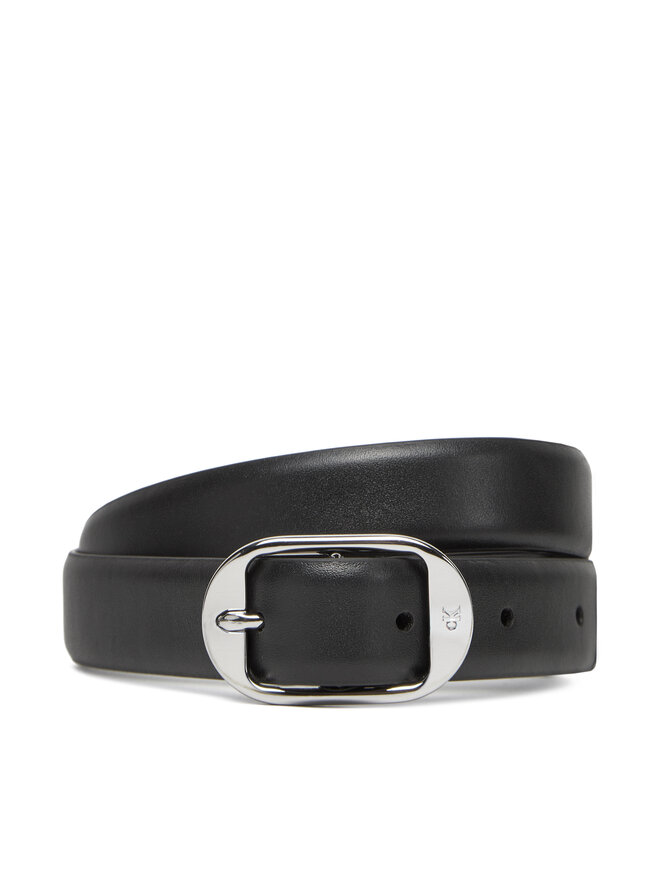 Calvin Klein Ženski remen Calvin Klein Forged Pin Belt 25Mm LV04K7014G Crna