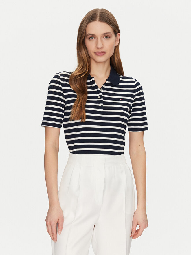 Tommy Hilfiger Tommy Hilfiger Poloshirt 1985 WW0WW43224 Dunkelblau Regular Fit