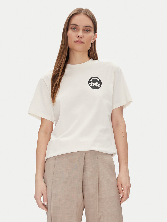 HUGO HUGO Camiseta Vintage Tee_B_3 50533958 Blanco Relaxed Fit