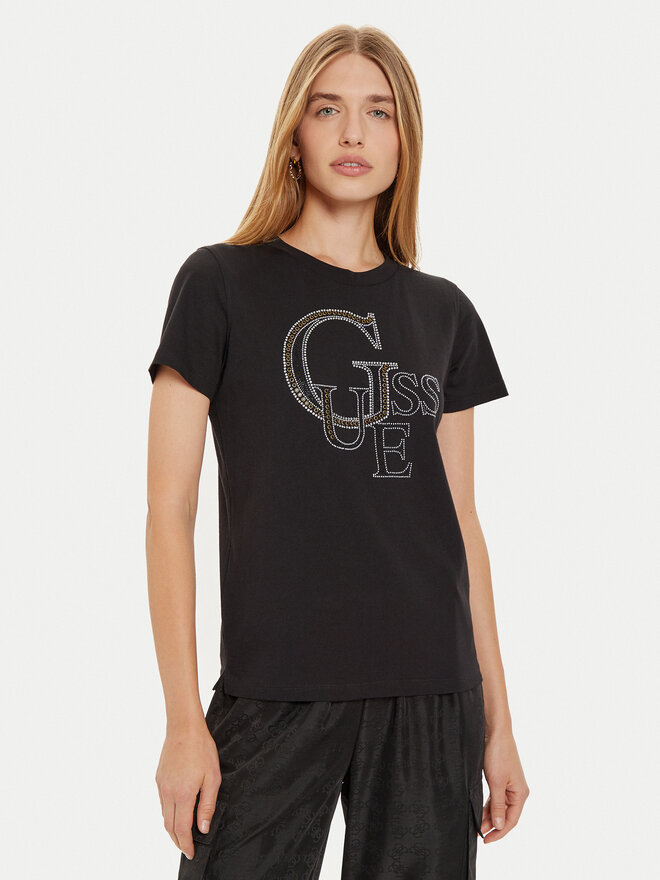 Guess Guess Camiseta W4BI16 I3Z14 Negro Regular Fit