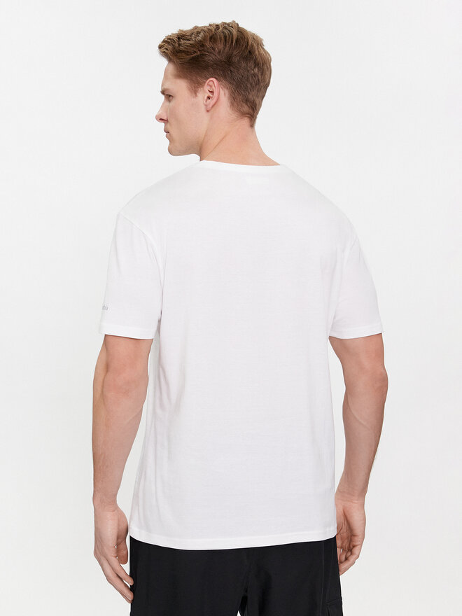 Columbia Columbia Marškinėliai Csc Basic Logo 1680053 Balta Regular Fit