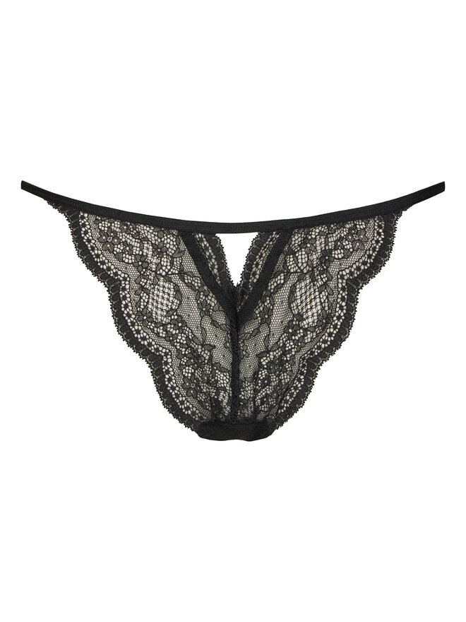 Hunkemöller Hunkemöller Apatinukas Babydoll Isabelle 205820 Juoda