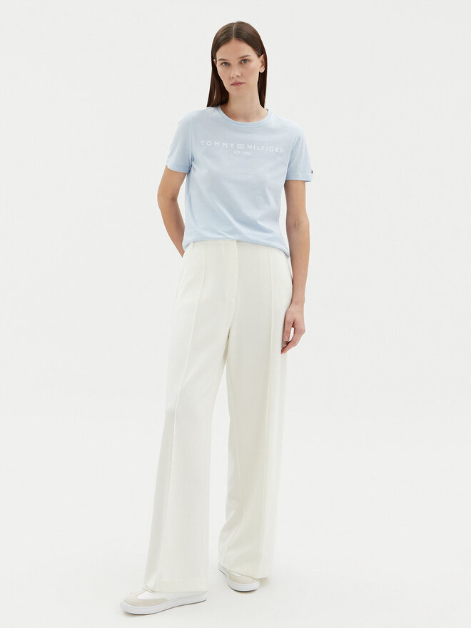 Tommy Hilfiger Tommy Hilfiger Футболка WW0WW40276 Блакитний Regular Fit