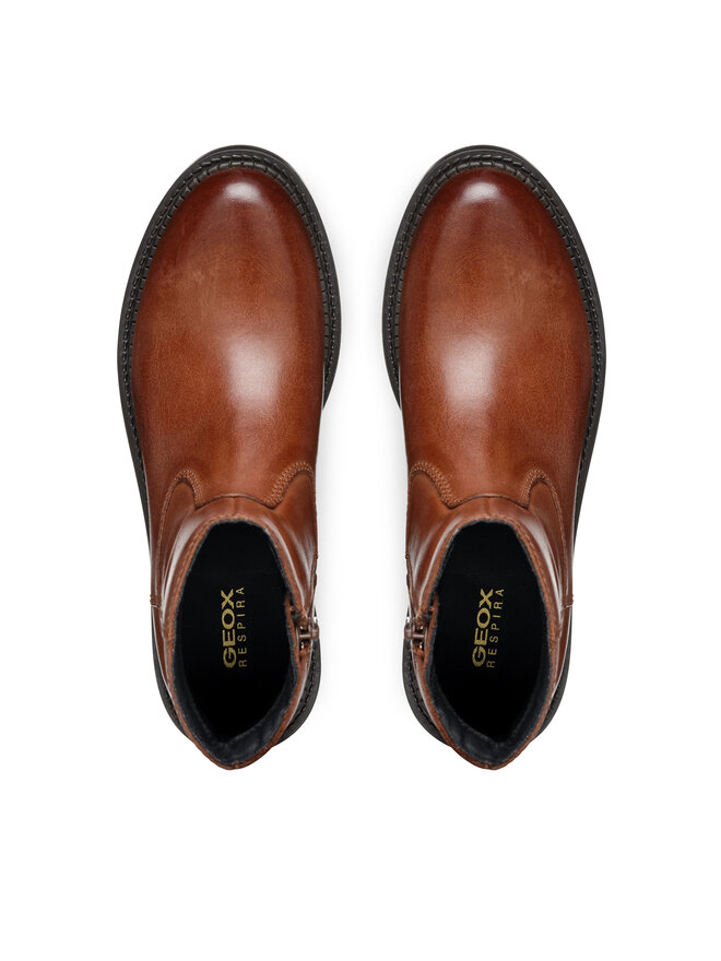 Geox Polokozačky Geox D Serilda D46WYB 00043 C6002 Hnědá