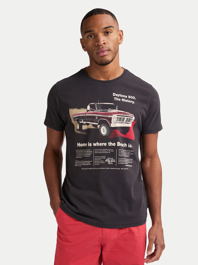 Petrol Industries Petrol Industries Camiseta M-1050-TSR604 Negro Regular Fit