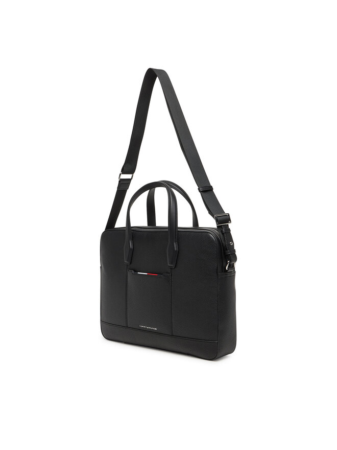 Tommy Hilfiger Laptoptasche Tommy Hilfiger Th Central Slim Computer Bag AM0AM13484 Schwarz