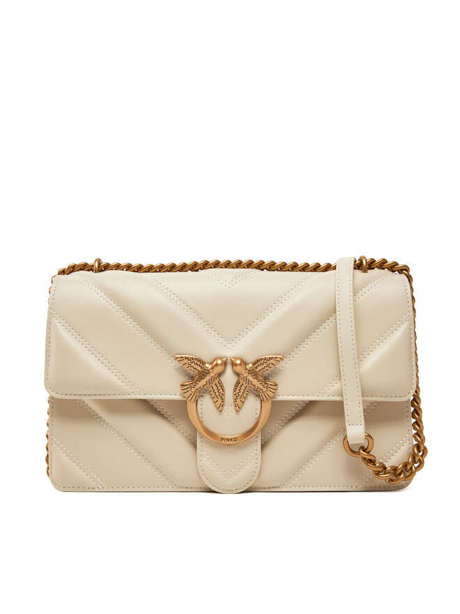 PINKO Handtasche PINKO Love One Classic Light Dc PE 25 PLTT 104549 A26Z Écru