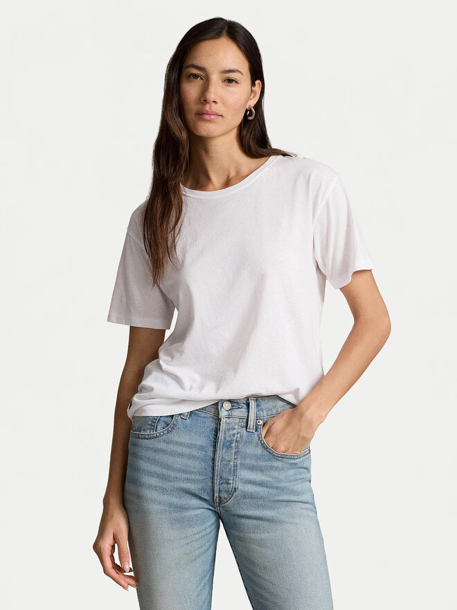 Polo Ralph Lauren Polo Ralph Lauren T-Shirt 211891561001 Λευκό Relaxed Fit