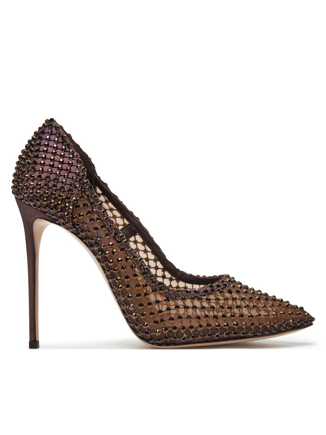 Le Silla High Heels Le Silla Deco Gilda 120 Stocking 2144B100R1PPSAS748 Braun
