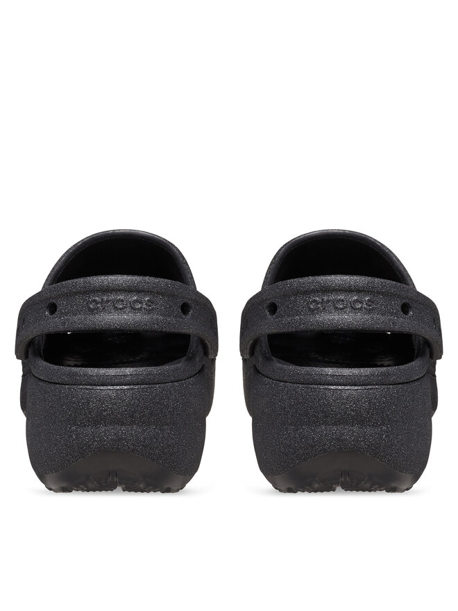 Crocs Pantoletten Crocs Classic Platform Glitter Clog W 207241 Schwarz