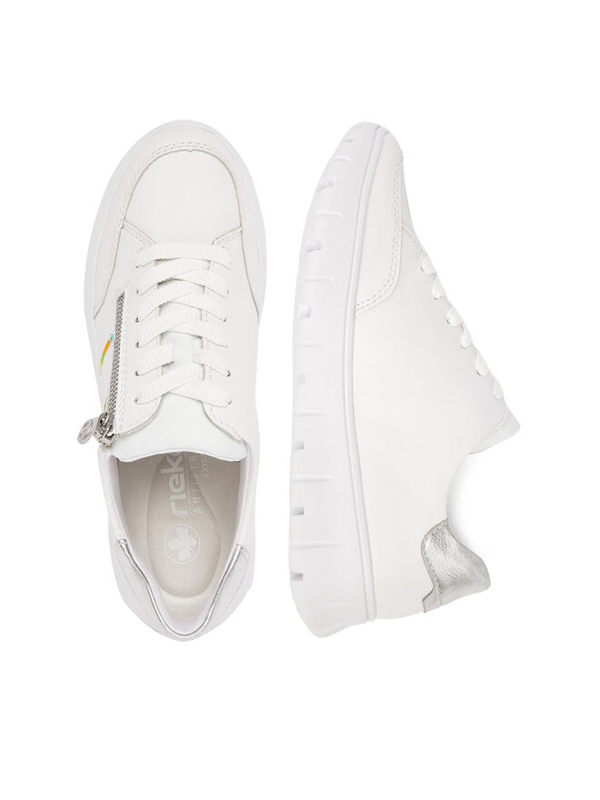 Rieker Sneakersy Rieker N1313-80 Biały