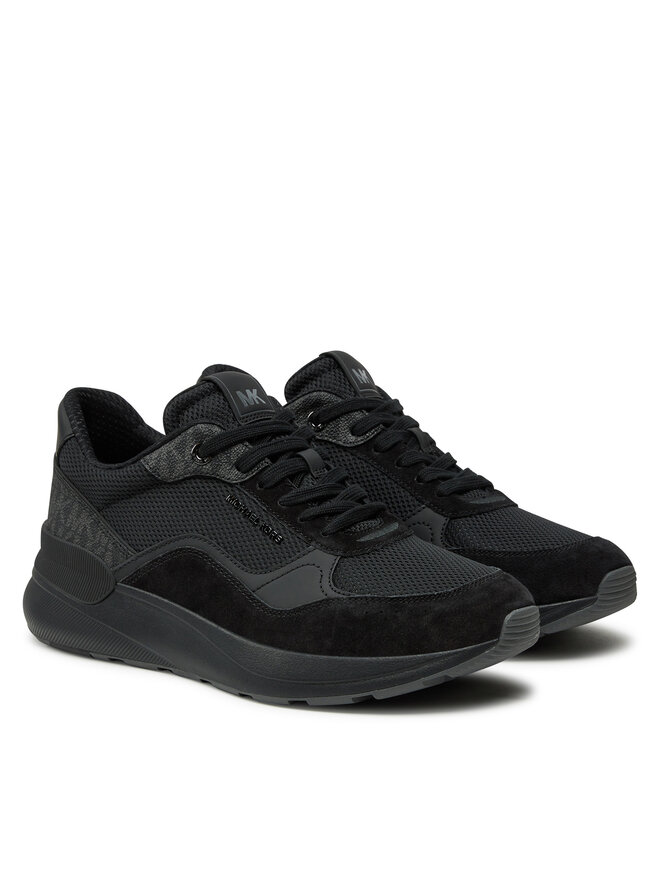 MICHAEL Michael Kors Αθλητικά MICHAEL Michael Kors Trevor Mixed-Media Trainer 42F4TRFS7D Μαύρο