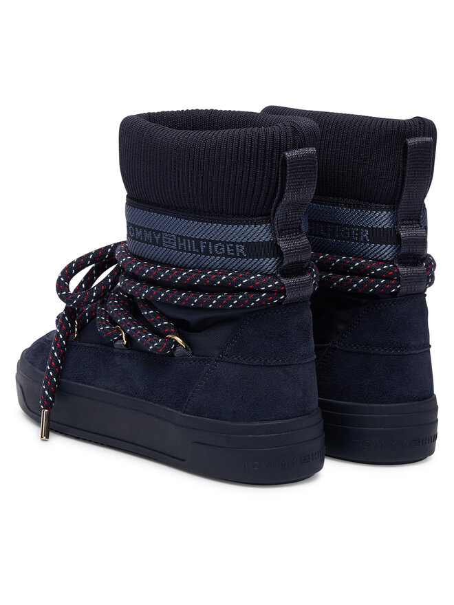 Tommy Hilfiger Μπότες Χιονιού Tommy Hilfiger Tommytech Rwb Snowboot Warm FW0FW09163 Σκούρο μπλε