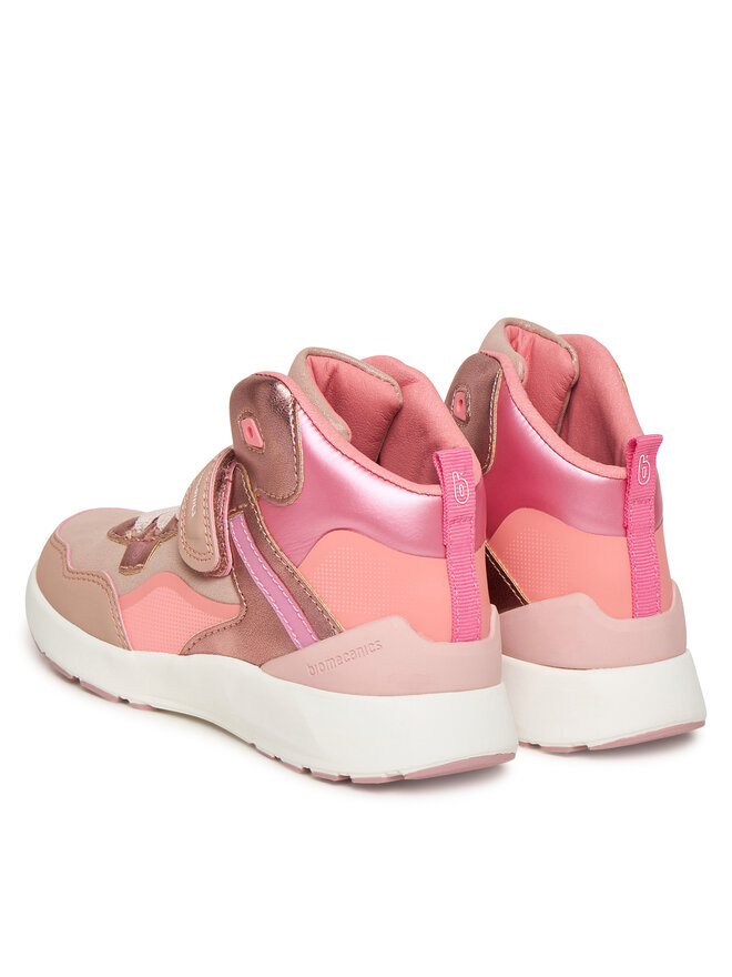 Baskets Fille Biomecanics 241103 – Bottines En Cuir Avec Double Velcro, Semelle Flexible, Bout Renforcé