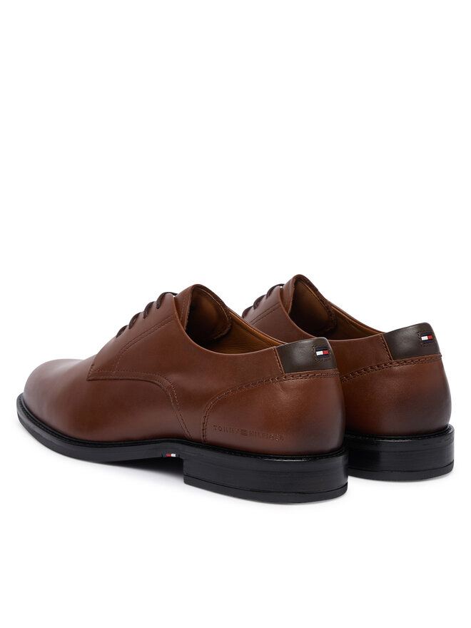 Tommy Hilfiger Oxford Schuhe Tommy Hilfiger Corporate Dressy Lth FM0FM06023 Braun