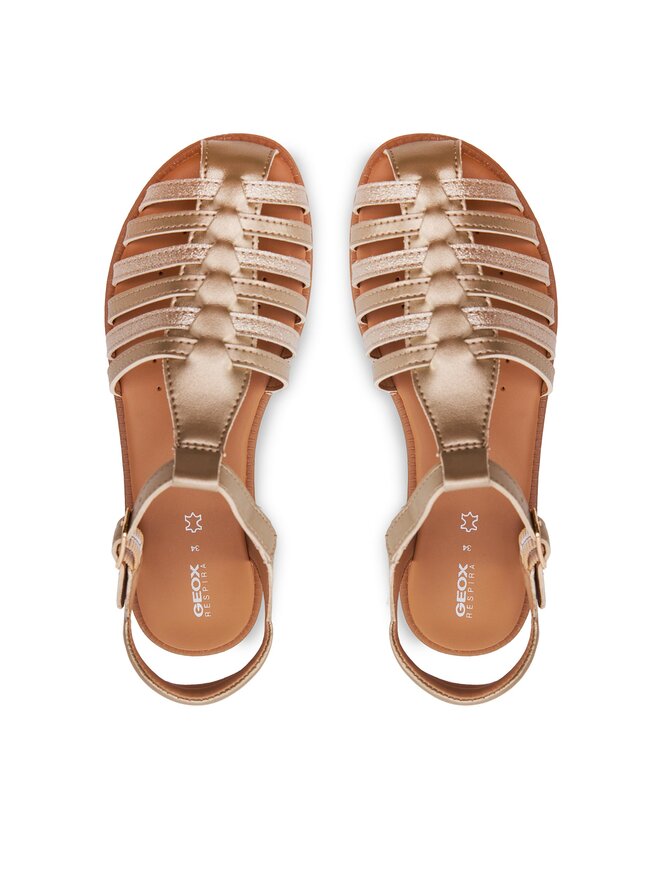 Geox Sandalen Geox J Sandal Karly Girl J4535A 0NFQD C2010 S Goldfarben
