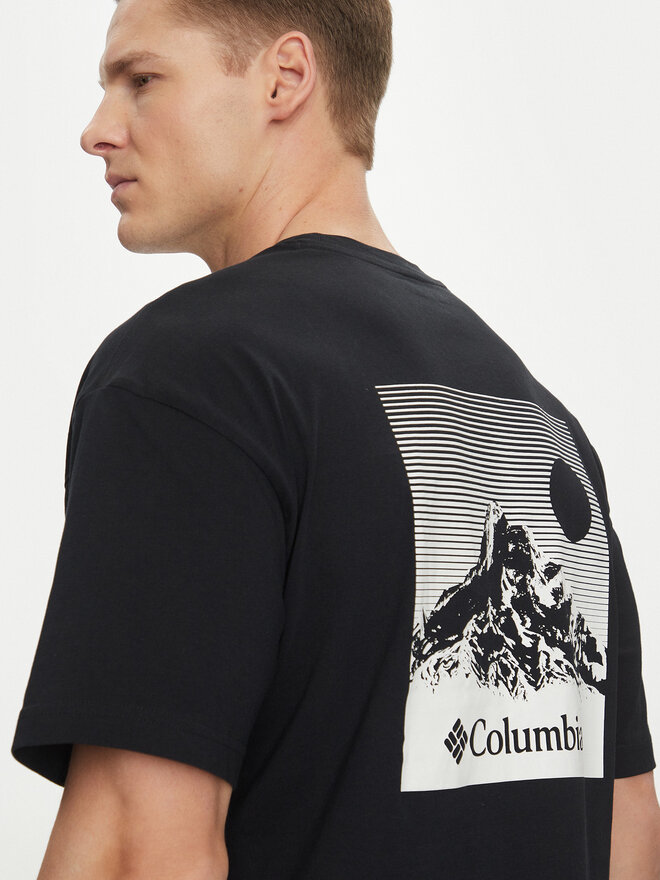 Columbia Columbia Marškinėliai Butte™ 2071701 Juoda Relaxed Fit