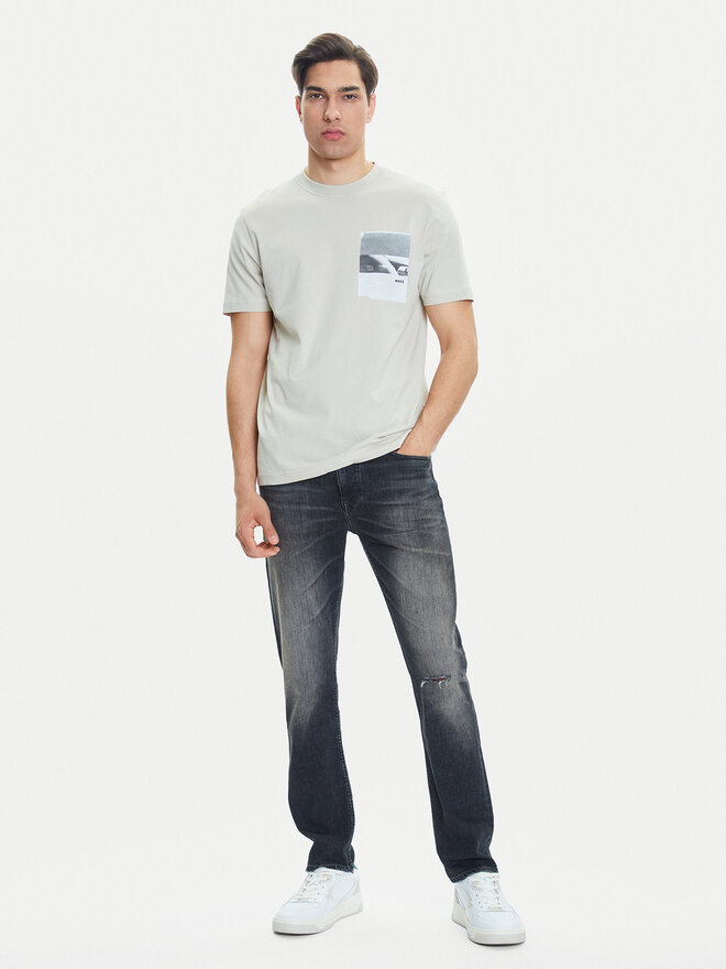 BOSS BOSS Camiseta Te_Container 50546920 Beis Regular Fit