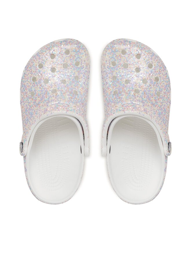 Crocs Chanclas Crocs Crocs Classic Glitter Clog 205942 Blanco