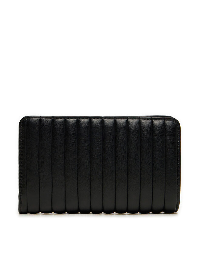 Calvin Klein Nagy női pénztárca Calvin Klein Mini Line Quilt Medium Bifold K60K613063 Fekete