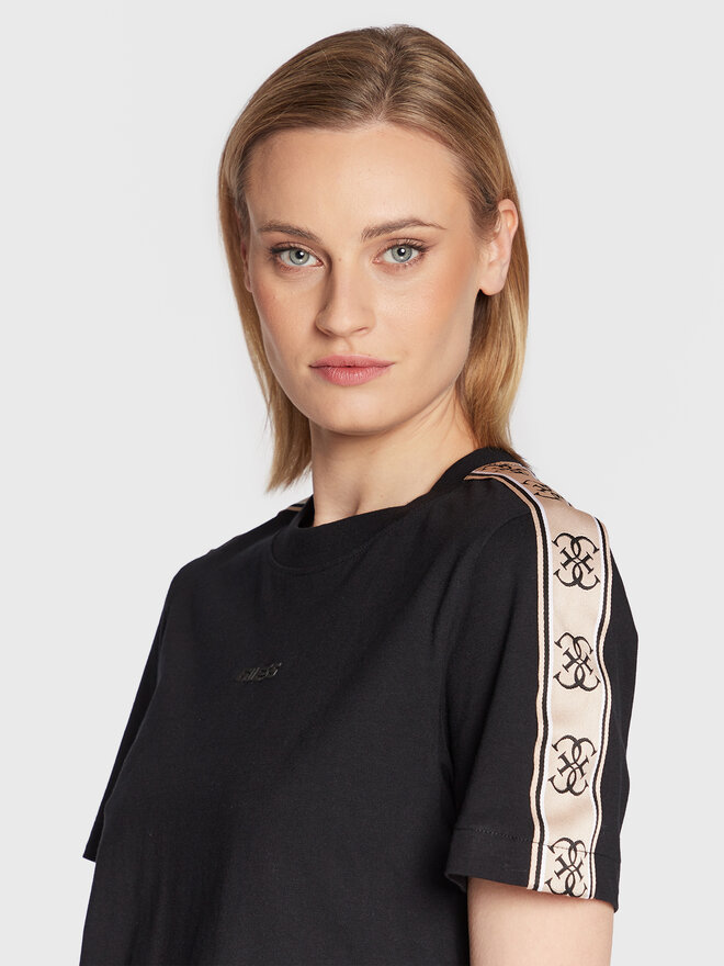 Guess Guess Marškinėliai V3RI08 I3Z14 Juoda Relaxed Fit