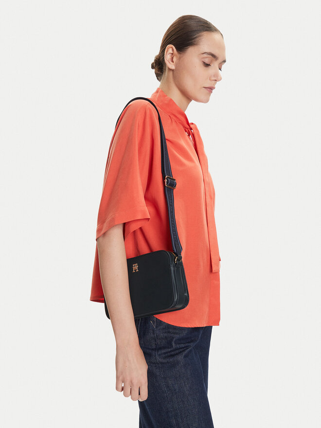 Tommy Hilfiger Táska Tommy Hilfiger Th Logotape Camera Bag AW0AW17229 Sötétkék