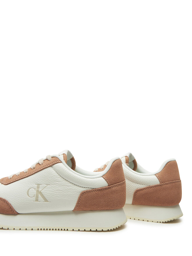 Calvin Klein Jeans Zapatillas Calvin Klein Jeans Runner Laceup Low Mix Mg YW0YW01798 Blanco
