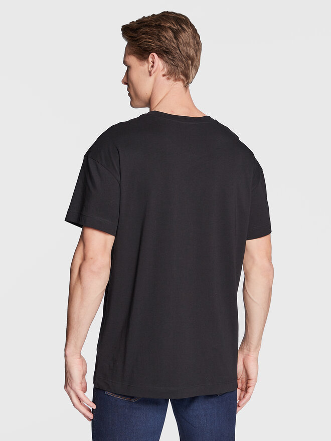 HUGO Hugo Футболка Linked 50480246 Чорний Regular Fit