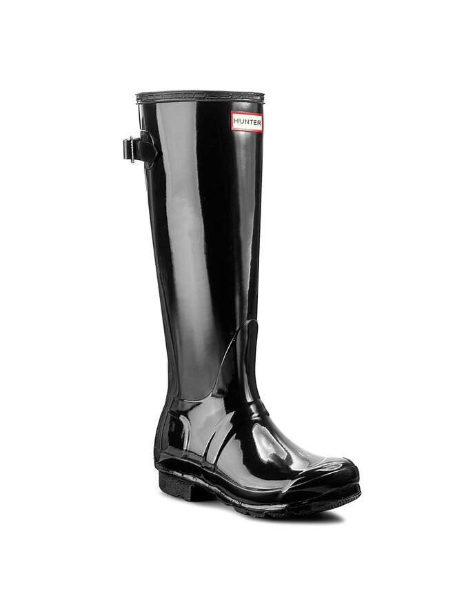 Hunter Гумени ботуши Hunter Org Back Adjust Glos WFT1001RGL Черен