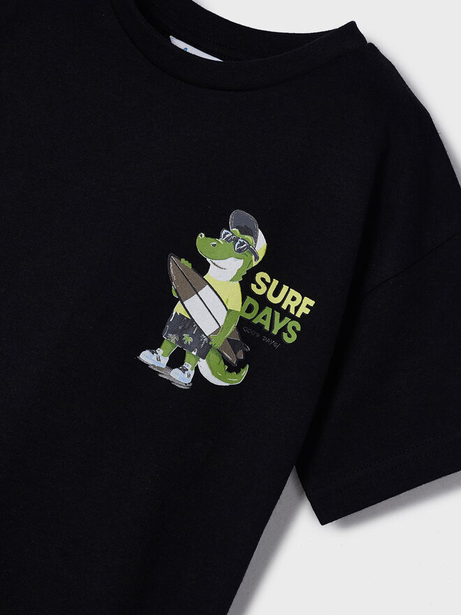 Mayoral Mayoral Футболка 3015 Чорний Regular Fit