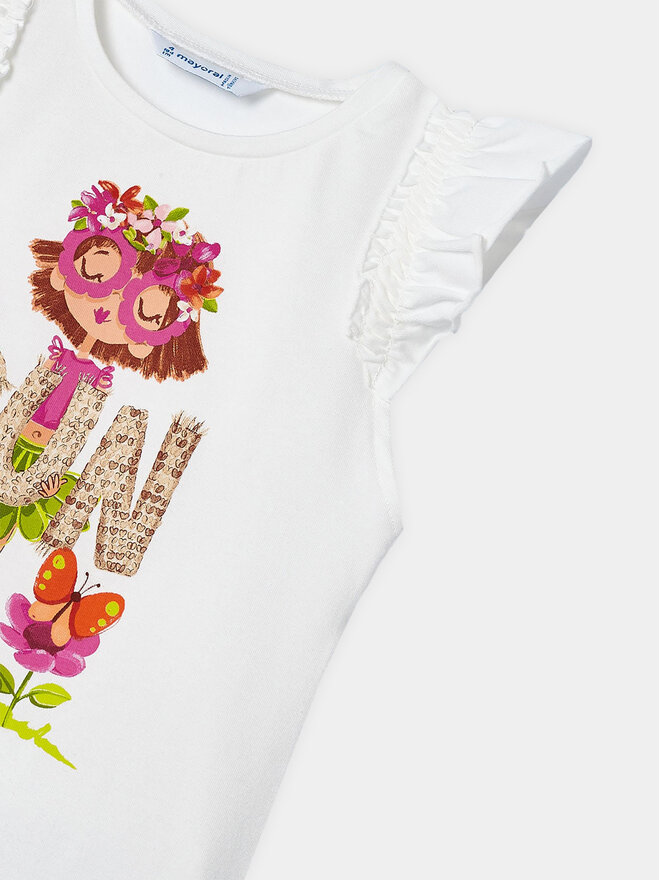 Mayoral Mayoral Top 3098 Écru Regular Fit