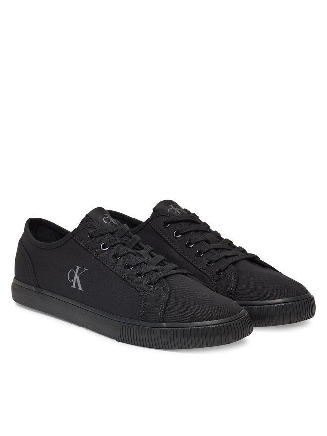 Calvin Klein Jeans Sneakers aus Stoff Calvin Klein Jeans Ess Vulc Low Mg Canvas YM0YM01209 Schwarz