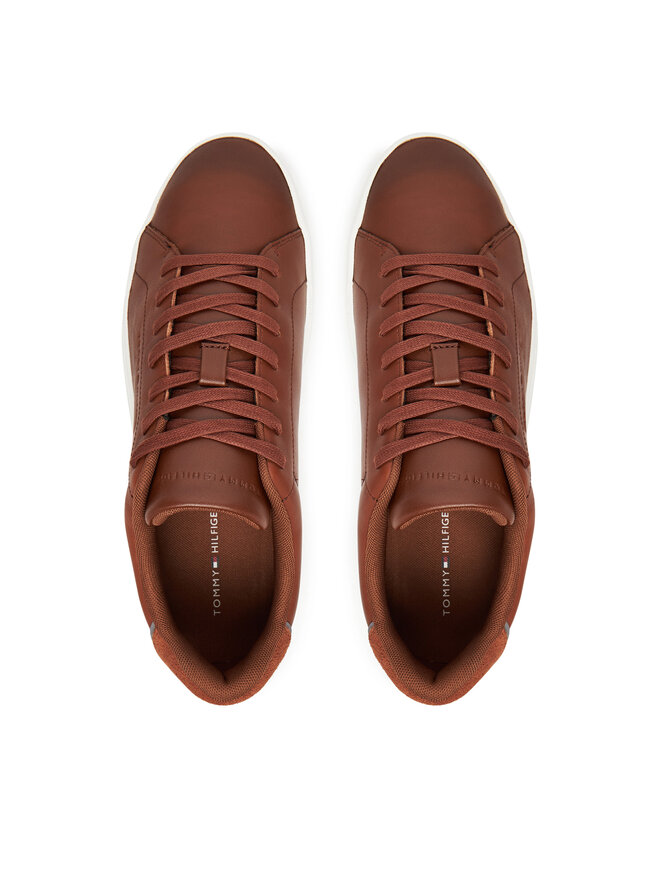 Tommy Hilfiger Sneakers Tommy Hilfiger Th Court Core Cognac FM0FM05729 Braun